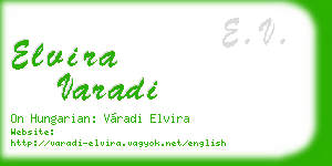 elvira varadi business card