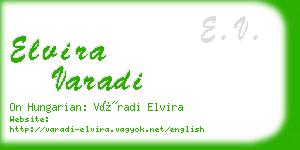 elvira varadi business card